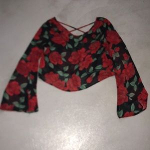 Forever 21 Rose Blouse